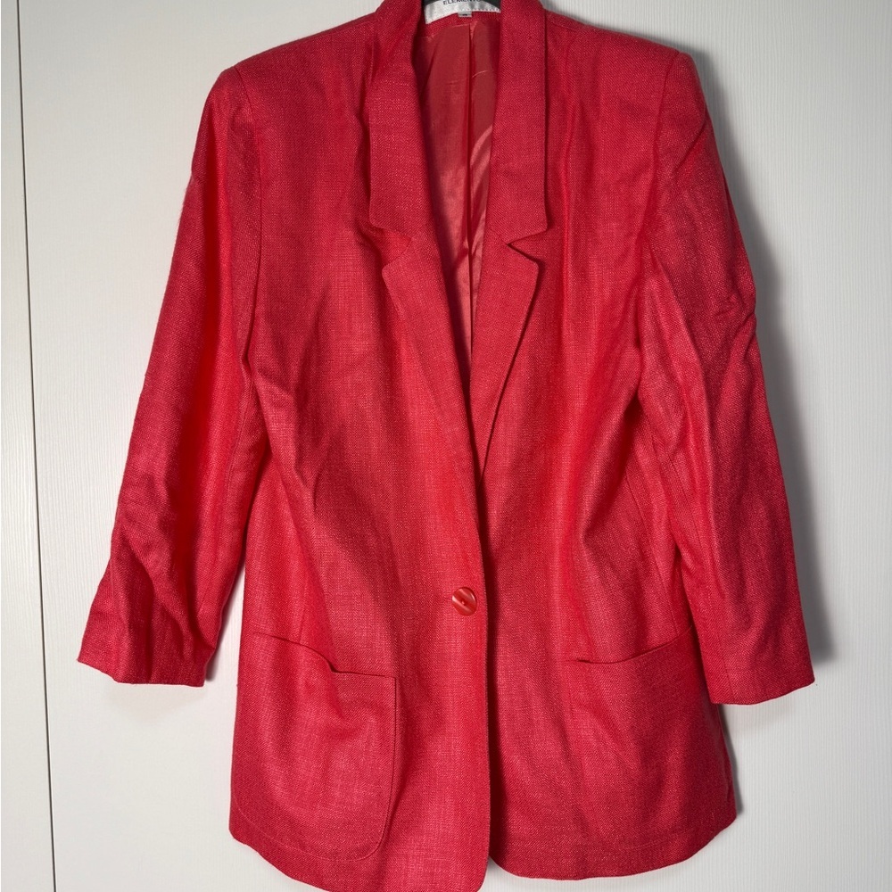 Chic Red Women's Blazer